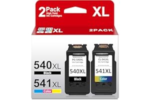 LXPRINTON 540XL 541XL Twin Pack Compatible for Canon 540 and 541 Ink Cartridges, Printer ink 540 541 XL, Ink cartridges 540 and 541 for Pixma TS5150 MG3650s MX475 MG3650 TS5151 MG4250 MG3600 MG3250 MG3550