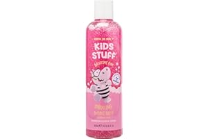 Kids Stuff Pink Sparkling Bubble Bath | Kids Bubble Bath with Strawberry Swirl Scent | Turns Water Pink & Sparkling for Bathtime Fun | Dermatologically Tested | Mild & Gentle on Skin | Vegan | 300ml