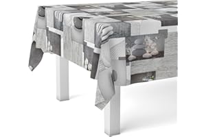 Martina Home Zen Stones Nappe en Toile Cirée Unique 100 x 140 cm