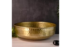 Marrakesch Orient & Mediterran Interior Cuenco vintage XXL para pies o baño, decoración de jardín, diseño de Esben (39 cm)