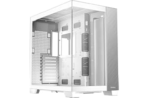 Antec Białe aluminium C8, wentylatory nie są dołączone, aluminiowy panel przedni, układ podwójnej komory, typ C, uchwyt chłodnicy 360 mm, bezszwowe panele przednie i boczne TG,