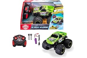 Dickie Toys – RC Amphy Splasher 4 x 4 amfibiefordon – 2,4 GHz, 360° rotation, flytande – USB-laddning – RTR fjärrstyrd bil