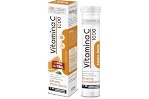 Sanavita Integratore Alimentare con Vitamina C - Compresse Effervescenti - Confezione da 20 compresse - Gusto Arancia - 50061