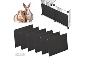 Oncpcare Confezione da 6 Fodere protettive per Gabbie per Animali Domestici, 26 x 21 cm, Protezione per Urine, per Gabbie di Conigli, porcellini d'India, Rivestimento Laterale per Habitat, Accessori