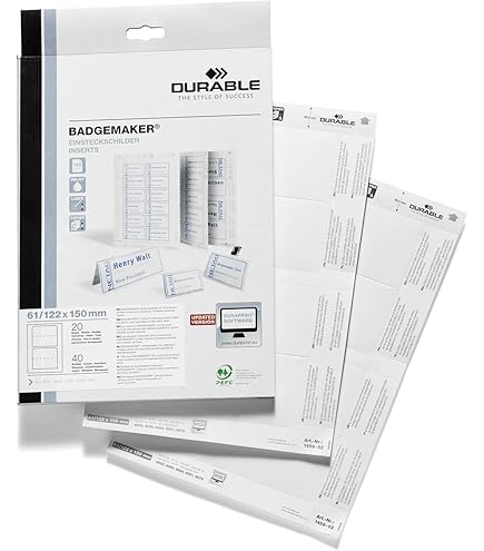 Segnaposto Da Tavolo Trasparente - Leggibile Da Entrambi I Lati, 61/122x210 Mm, Confezione Da 25 - Foto 9