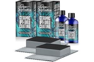 Pure Definition Ceramic Coating Kit, Over 3 Years Car Paintwork Protection, Hydrophobic Water Beading Paint Sealant, Ceramic Opti-Shield Comes With Cloth and Applicator Pad (2 x 50ml)