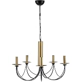 Lucea Dofa 5-Piece Vintage Black Chandelier 5 X E14