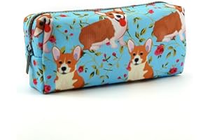 LParkin Uroczy Piórnik Corgi - Prezent dla Nauczyciela, Pojemnik na Gadżety, Kosmetyki do Makijażu, Artykuły Piśmiennicze, Kawaii