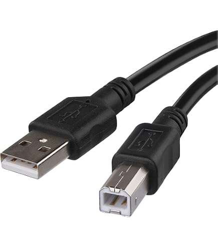 Levitantes Cavo ferrite USB 2.0, cavo ferrite per stampanti, colore nero, cavo m