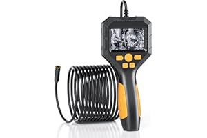 ZEALTRON Industrial Endoscope, 1080P HD Digital Borescope Inspection Camera with 8mm IP67 Waterproof Camera, Sewer Camera with 2.8" IPS Screen, 16.5FT Semi-Rigid Cable.