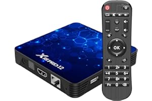 TUREWELL Android 12.0 TV Box,X12 2GB RAM 16GB ROM RK3318 Quad-Core 64bit Cortex-A53 Support 2.4/5.0GHz dual-band Wifi BT5.0 3D 4K 1080P H.265 10/100M Ethernet HDMI2.0 Smart TV BOX