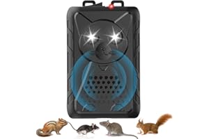 Queath Marderschreck Auto, Marderabwehr mit Ultraschall, Anschluss an 12V Autobatterie, Sofortiger & Langfristiger Marderschutz im Motorraum, für Motorraum, Dachboden, Haus, Garten