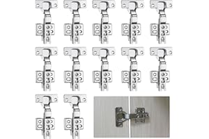 FASBET 12pcs Kitchen Cabinet Hinges with Screws, Cupboard Door Hinges Kitchen Cupboard Hinges Wardrobe Hinges Hinges for Kitchen Cupboards Kitchen Hinges for Cupboard Doors