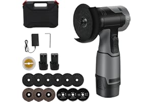 WingFly Mini smerigliatrice angolare 16,8 V, senza fili, 28000 giri/min, 6 dischi da taglio, strumento elettrico 76 mm