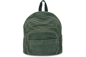 Boziee Klein Canvas/Cord Rucksack Damen Cityrucksack Rucksäcke Daypacks Rucksackhandtaschen Schulrucksack für Damen Mädchen Teenager Schule Travel Arbeit small size