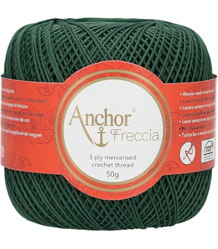 Filo Per Uncinetto Anchor Freccia 16 - 100% Cotone Egiziano, Morbido E Resistente