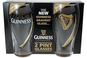 Guinness Logo Verre à pinte unisexe Transparent, Verre,