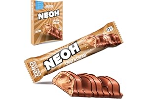 ‎NEOH NEOH Zero Added Sugar Crisp and Cream – Milch-Haselnuss-Creme mit Kakaoüberzug | Vegetarisch & Low Carb | 3g Nettokohlenhydrate pro | Die gesunde Alternative (3x22g Crisp n Cream)