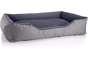 BedDog® Letto per Cane/Gatto Cuccia Teddy S Fino a XXXL, 14 Colori a Scelta, Cuscino per Cane, Divano per Cane, Cestino per Cane, Misura XXXL, Grigio/Grigio
