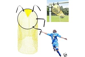 ‎QUIXOTICAL Quixotical Fußball Zielnetz 45×60 cm – Hochwertiges Zielnetz mit Tasche, Zubehör für Fußballtor, zur Verbesserung von Schussgenauigkeit & Präzision