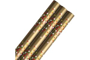 Hallmark Lot de 3 rouleaux de papier cadeau de Noël 12 m