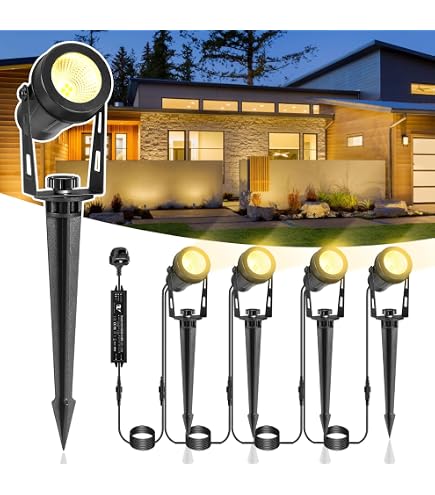 Faretto Da Giardino Garden Lights GL3164011 Arcus-Spot 12V - Corpo In Alluminio Nero, Cavo 1 Metro, IP? (Per Illuminazione Esterna)