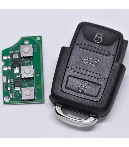 Autoschlüssel-Gehäuse Für Cobra Alarm 7777 – Passend Für Audi, VW, Honda, Inkl. Batterie CR2032