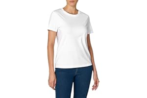 Goldenpoint Donna T-Shirt Girocollo in Cotone e Lunghezza Regolare
