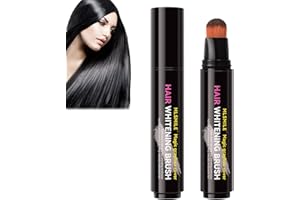 BESLIBATE Craie Temporaire Pour Cheveux, Stylo colorant noir pour cheveux, Rouge À Lèvres Temporaire Teinture Pour Cheveux, Soins Doux, Largement Applicable, Convient à Tous les Types de Cheveux