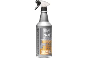 CLINEX NANOCHEM Clinex środek do czyszczenia piekarnika i grilla w sprayu 1 litr – środek do czyszczenia grilla gazowego – środek do czyszczenia rusztu grilla – skuteczne czyszczenie grilla – środek do czyszczenia