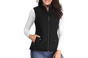 MISS MOLY Doudoune sans Manche Gilet Ultra Légère Veste Manteau Parka Blouson Zippée Hiver pour Femme