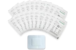 Saxomed SensiPore Cerotti medicazione sterili 7x5 cm - Compresse non adesive 4x3 cm -20 pezzi - Bende sterili sensibili - Medicazione per ferite acute e post-operatorie