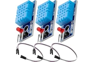 AZDelivery 3 x DHT11 Breakout Module z płytą i przewodem Czujnik temperatury i czujnik wilgotności kompatybilny z Arduino i Raspberry Pi w tym e-Book!