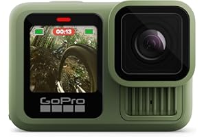 GoPro HERO13 Black en Vert forêt (Couleur en édition limitée) - Caméra d'action étanche avec vidéo 5.3K60, Photo 27MP et compatibilité avec Les objectifs de la série HB