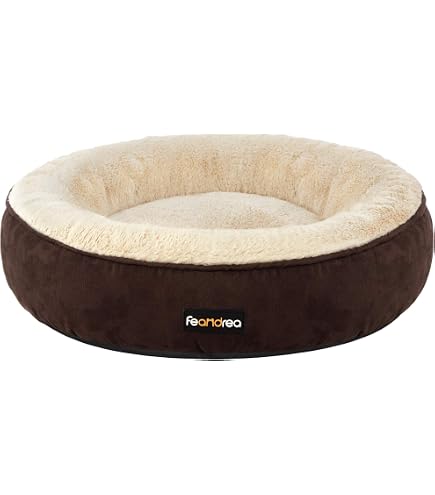 Lit Donut Pour Chien Et Chat - Doudou Moelleux, Bords Surélevés, Fond Antidérapant, Lavable, Tailles 50 à 120 Cm - 3
