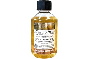 FARBMANUFAKTUR CONTURA NUR DAS BESTE FÜR IHR HOLZ Contura Schneidebrett Pflegeöl Lebensmittecht Arbeitsplatten Holzöl Holz Öl Schneidbrett (125ml.)