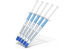 ‎SILVERBEAD Silverbead Wärmeleitpaste [5 Stück] Hochleistungs Thermische Thermal Paste Grease Compound TC-009 | für alle CPU Kühler PC GPU LED SMD IC Heatsink Kühlkörper Wasserkühlung Notebook & Laptop PS4