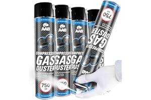 AABCOOLING AAB Cooling Compressed Gas Duster 750ml - Conjunto de 4 - Spray de Hielo para Congelación de Tuberías, Spray para Congelar, Hielo Spray, Spray de Congelación, Spray de Enfriamiento