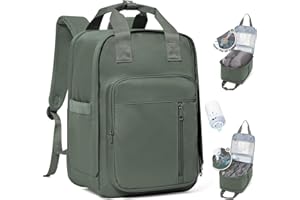 SZLX Vacuum Backpack Travel Bag with Pump Ryanair Cabin Bags 40x30x20 Wizzair British Airways Underseat Hand Luggage Carry-ons Travel Backpack Cabin Size Women Men Fit 14 Inch Laptop Vacuum Suitcase