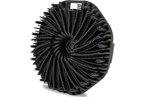 JUNBAOYYDS Körperbürste aus Silikon, Badebürste Dusche Duschbürste,Silikon Weichpelz Badebürste, Weiche Borsten und Sanftes Peeling, perfekt für Frauen, Männer (Schwarz)