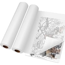 Rouleau Papier Calque 45cm X 50m - Translucide Pour Dessin, Patrons Couture Et Arts - Blanc