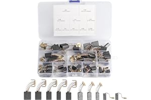 XUJINSONGG 40 spazzole di carbone per motore elettrico, spazzole di carbone, utensili elettrici, 10 misure, per carbone, per motore, spazzole di carbone, compatibili con Bosch martello perforatore,