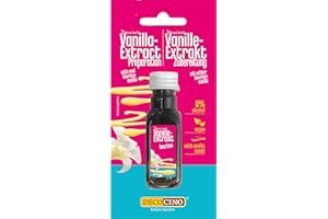 DECOCINO Extracto de Vanilla (20 ml) sabor natural de vainilla sin alcohol, de Madagascar Bourbon - para pasteles, tartas y bebidas - Vegano