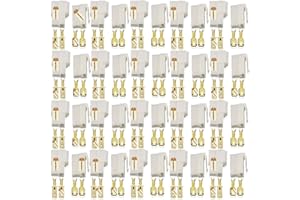 Lsgoodcare 20Sets 6.3MM 2 Pin Weg Elektrische Automotive Wire Connector Kits männlich weiblich Buchse Stecker Terminal für Motorrad Auto Mehrweg