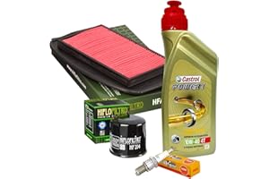 MOTOCAR Kit tagliando Castrol 10W40 filtro olio aria candele Yamaha FZ6/Fazer/S2 600