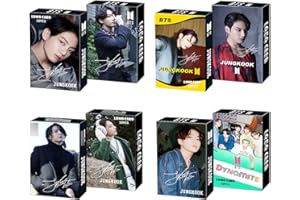 ZHENGGE 4 Pack/120 Pcs BTS JUNGKOOK Lomo Card KPOP Bangtan Boys Photocards Greeting Card with Postcards Box