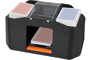 ZAKVOP Kartenmischmaschine Elektrische, Kartenmischer mit 2000mAh Wiederaufladbarem Akku, Schneller Karten Mischgerät, Geräuscharmer Kartenmischgerät, Kartenspiel Card Shuffler (2000 mah A)