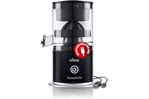 Ufesa Squeeze & Go,Presse-Agrumes Electrique,Inalambrique,Extracteur de Fruits Multifonctionel, Extracteur de Jus Portable, Rechargeable USB, Capacité de 220 ml, 45W Puissance, Sans BPA