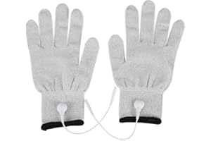BRRNOO Massagehandschuhe für leitende Elektroden, Elektroden , Light Elektroden Massagehandschuhe für die Elektrotherapie, TENS Reizstrom , Beauty Werkzeuge (S)