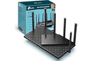 TP-Link Archer AX72 AX5400Mbps WiFi 6 Router, Gigabit Ethernet Ports, USB 3.0, Internet Booster Routers, WiFi Booster, Ultra-Low Latency, EasyMesh,WPA3, Ideal for Gaming, Alexa